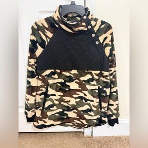 White Birch Camouflage Fleece Top